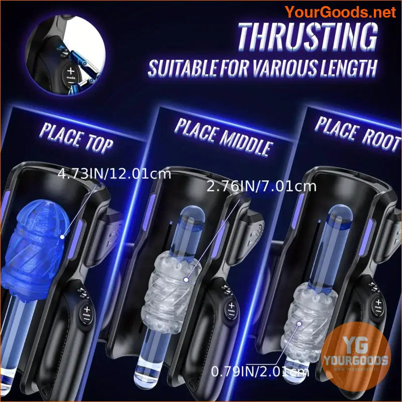 PowerKing Automatic Male Masturbator Thrusting HandsFree Stroker - YourGoods Online Shop