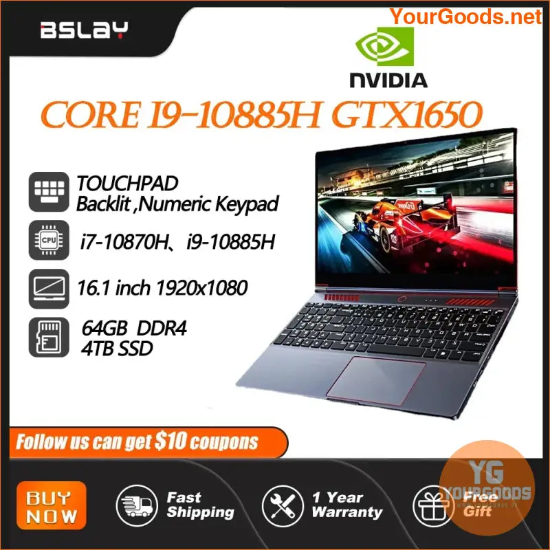 PowerPacked 161 Intel i9 Gaming Designer Laptop - YourGoods Online Shop