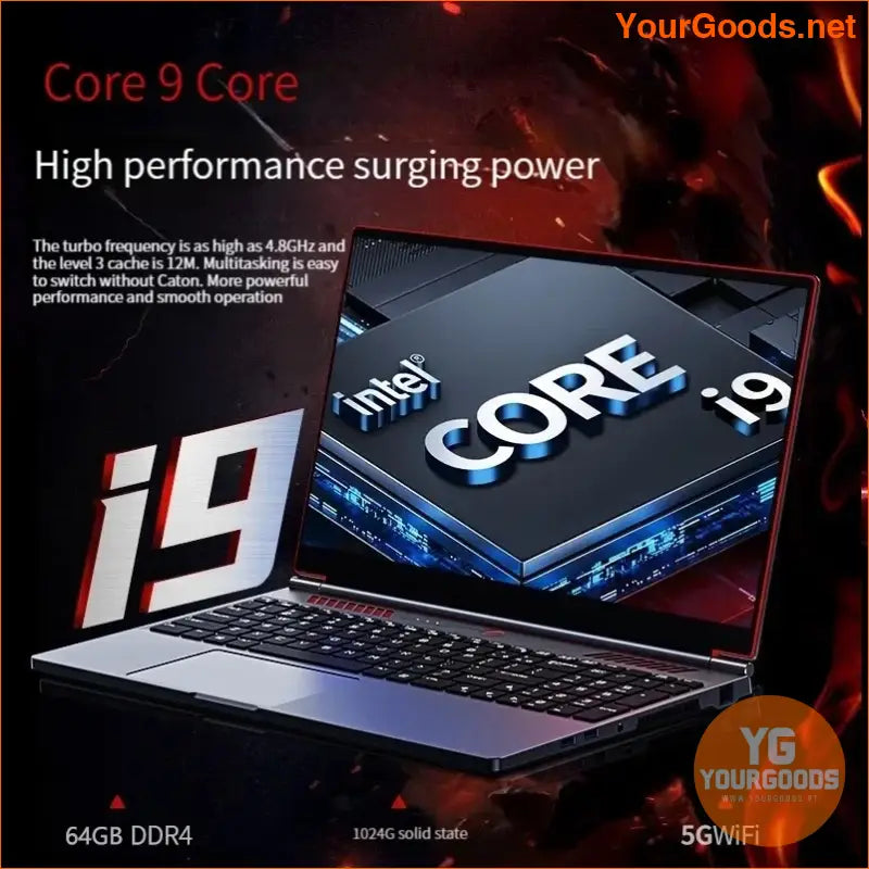 PowerPacked 161 Intel i9 Gaming Designer Laptop - YourGoods Online Shop