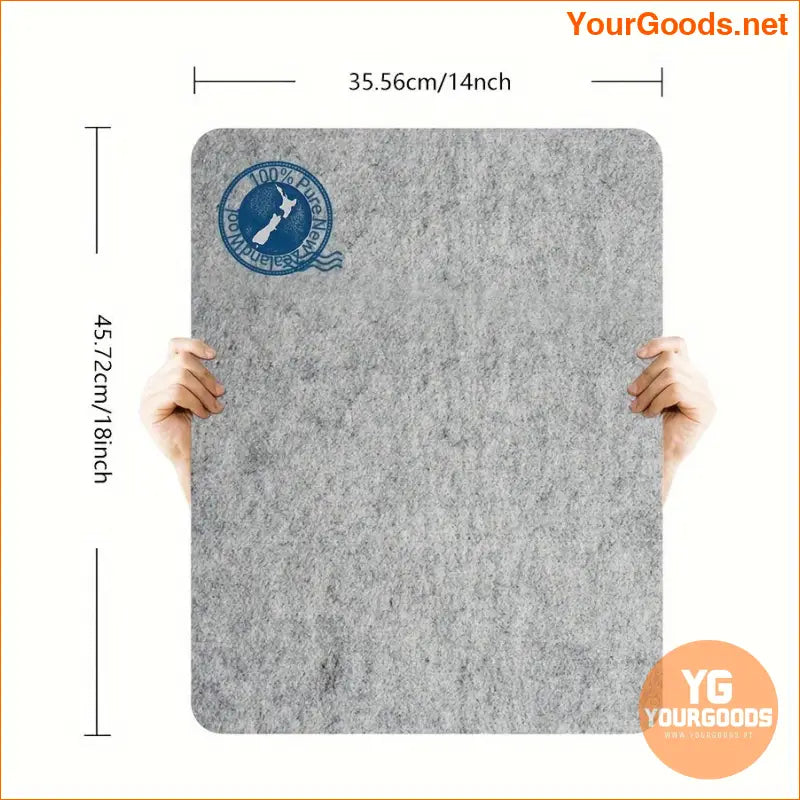 Premium Grey Felt Steaming Mat Compact Garment Press Solution - YourGoods Online Shop