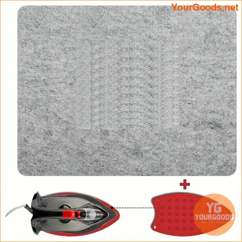 Premium Grey Felt Steaming Mat Compact Garment Press Solution - YourGoods Online Shop