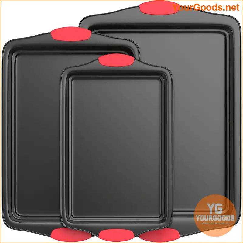 Premium Non Stick Carbon Steel Baking Pans Set - YourGoods Online Shop