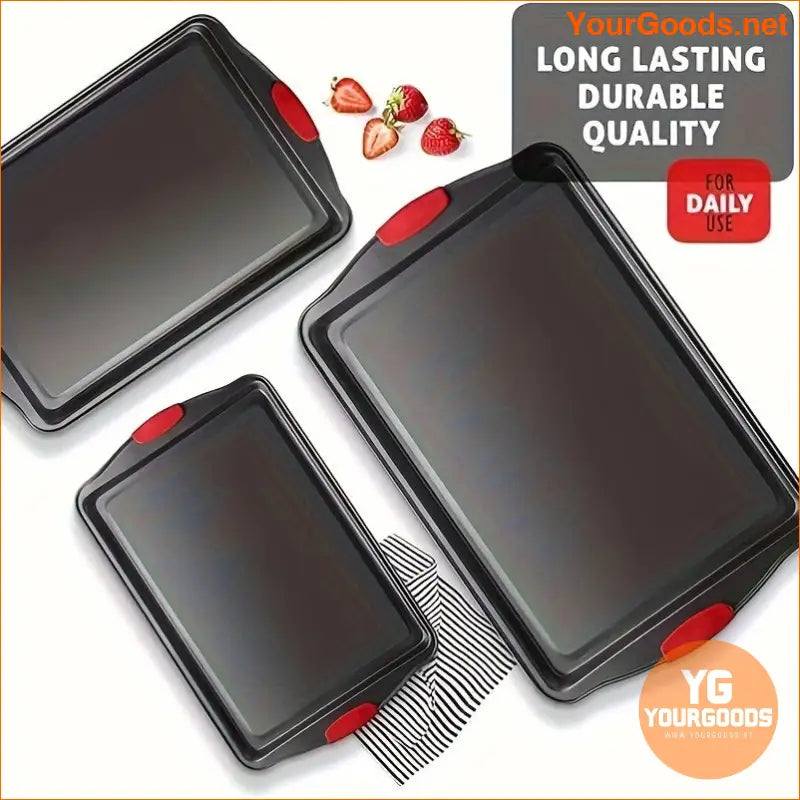 Premium Non Stick Carbon Steel Baking Pans Set - YourGoods Online Shop