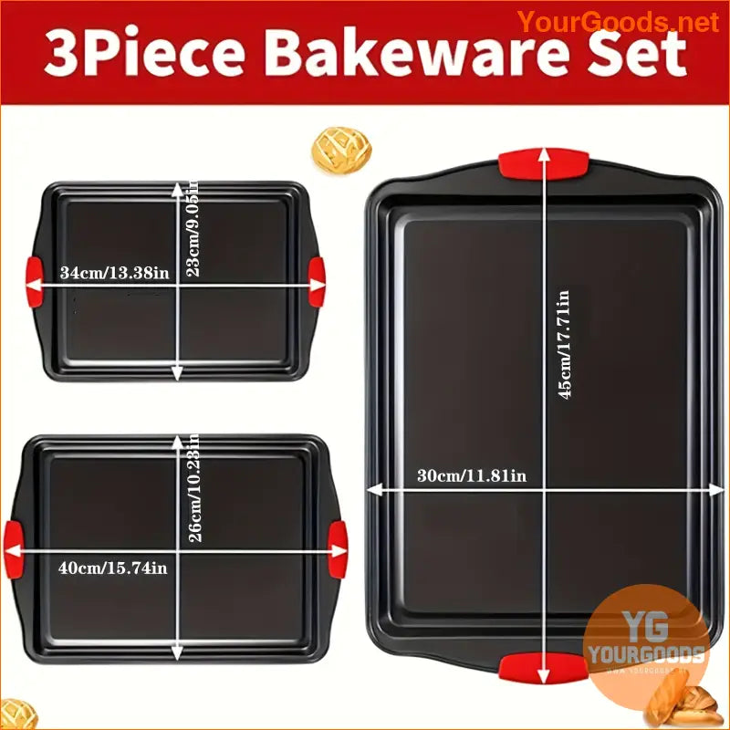 Premium Non Stick Carbon Steel Baking Pans Set - YourGoods Online Shop