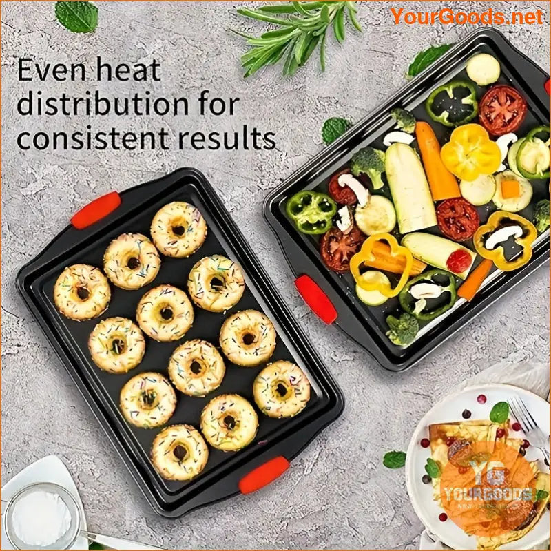 Premium Non Stick Carbon Steel Baking Pans Set - YourGoods Online Shop