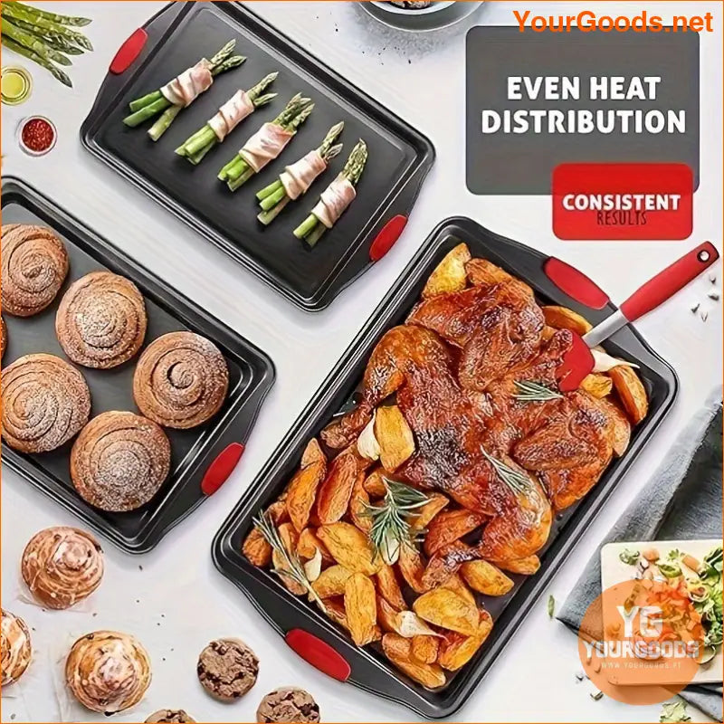 Premium Non Stick Carbon Steel Baking Pans Set - YourGoods Online Shop