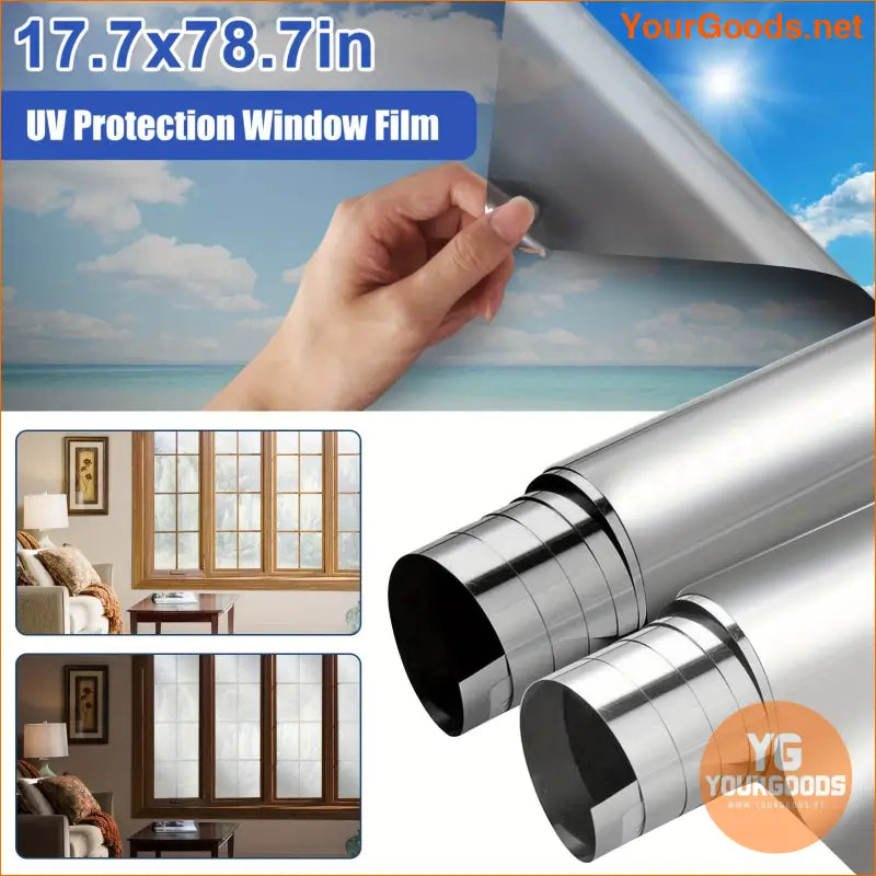 Privacy Window Film Reflective Tint UV Protection Heat Control - YourGoods Online Shop