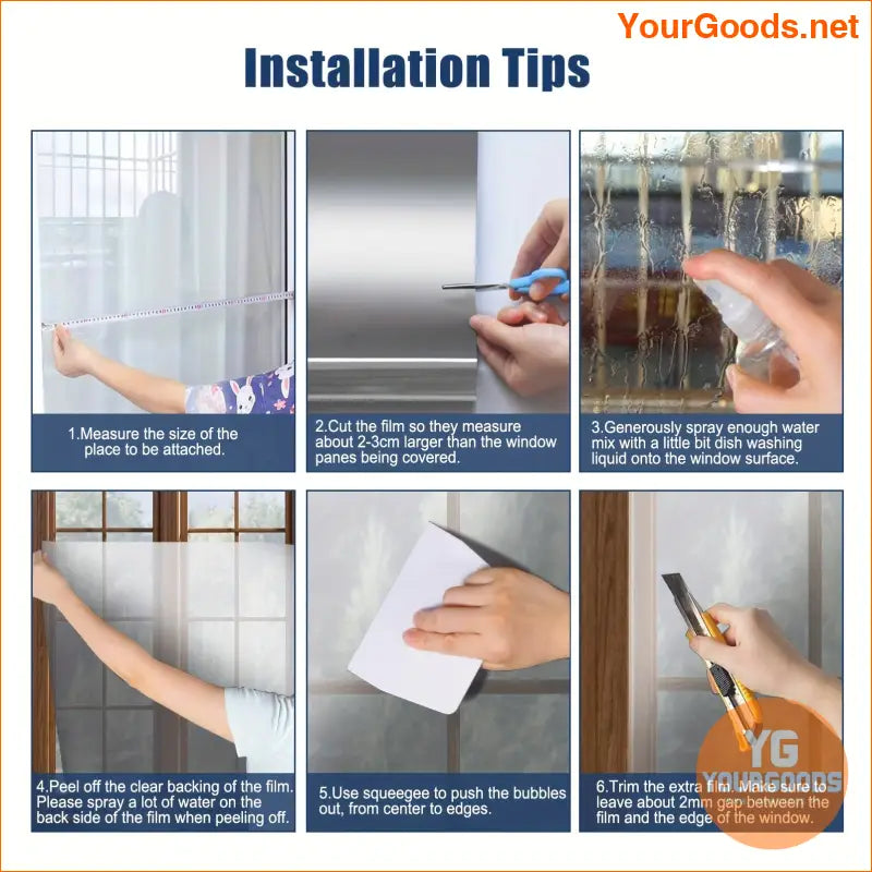 Privacy Window Film Reflective Tint UV Protection Heat Control - YourGoods Online Shop