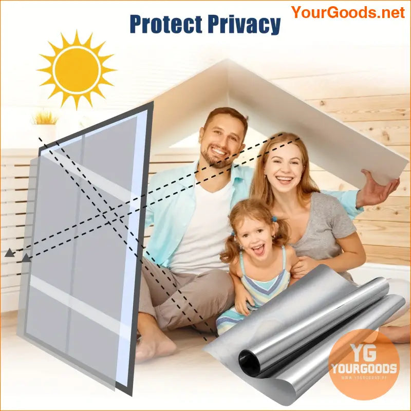 Privacy Window Film Reflective Tint UV Protection Heat Control - YourGoods Online Shop