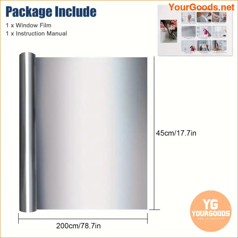 Privacy Window Film Reflective Tint UV Protection Heat Control - YourGoods Online Shop