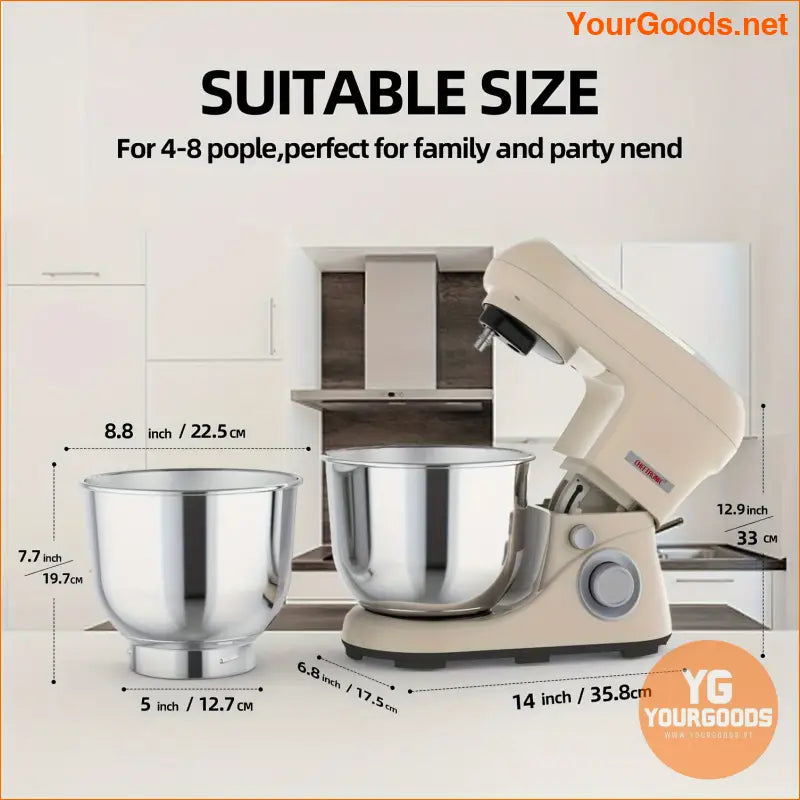 Pro 55 QT Cheftronic Stand Mixer 500W Multifunctional Kitchen Mixer - YourGoods Online Shop