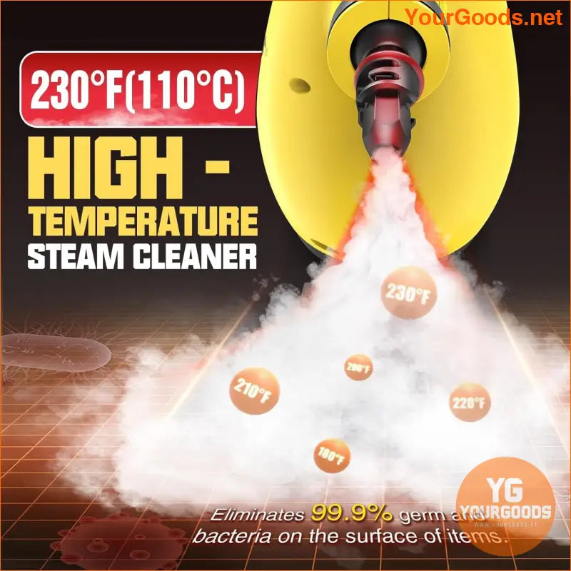 Professional Handheld Steam Cleaner 12 Accessories 128oz Capacity - YourGoods Online Shop