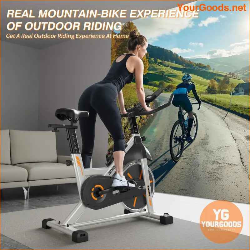 ProPlus 350lb Magnetic Exercise Bike Digital Display iPad Mount - YourGoods Online Shop