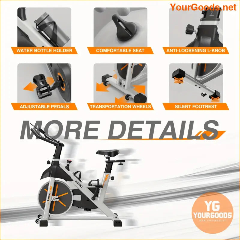 ProPlus 350lb Magnetic Exercise Bike Digital Display iPad Mount - YourGoods Online Shop