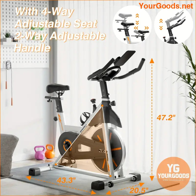 ProPlus 350lb Magnetic Exercise Bike Digital Display iPad Mount - YourGoods Online Shop