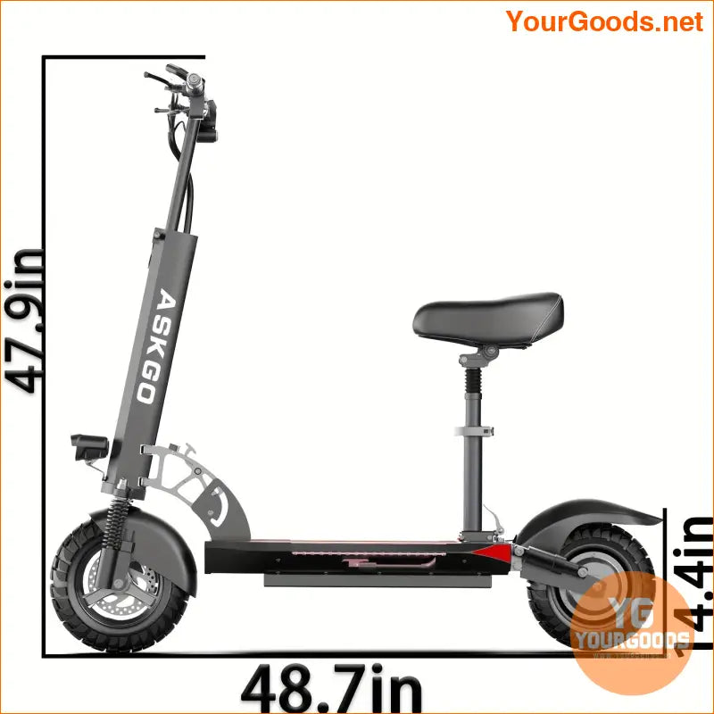 Q2 750W Off Road Foldable Electric Scooter 35Mile Range - YourGoods Online Shop