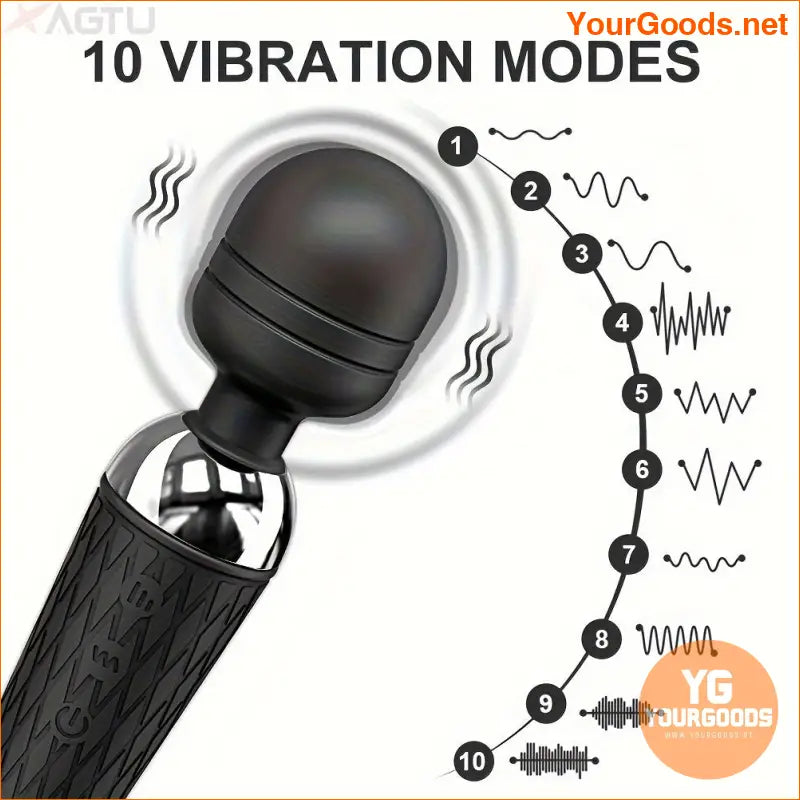 Quiet Vibrating Dildo for Women with 10 Patterns - YourGoods Online Shop