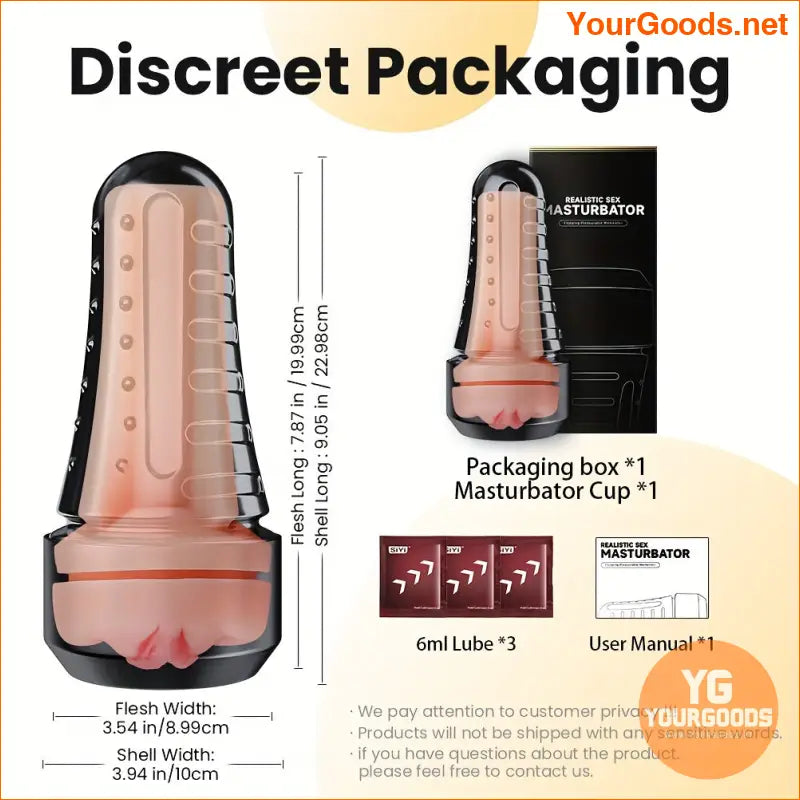 Realistic 75in Male Masturbator Cup Lifelike Texture - YourGoods Online Shop