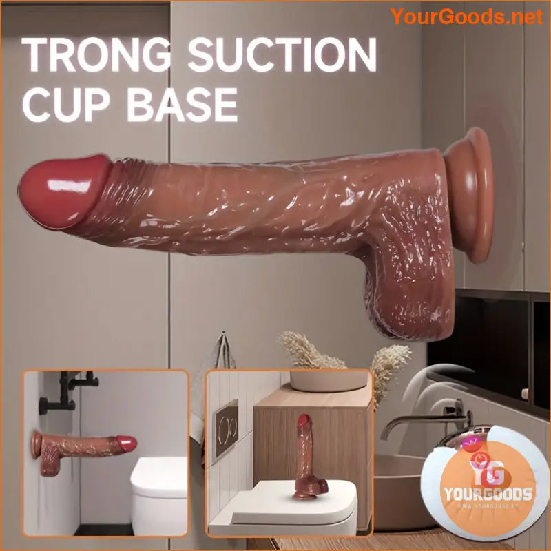 Realistic Electric Telescopic Silicone Dildo with Suction Cup - YourGoods Online Shop