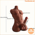 Realistic Silicone Male Torso Sex Doll with Dildo - YourGoods Online Shop