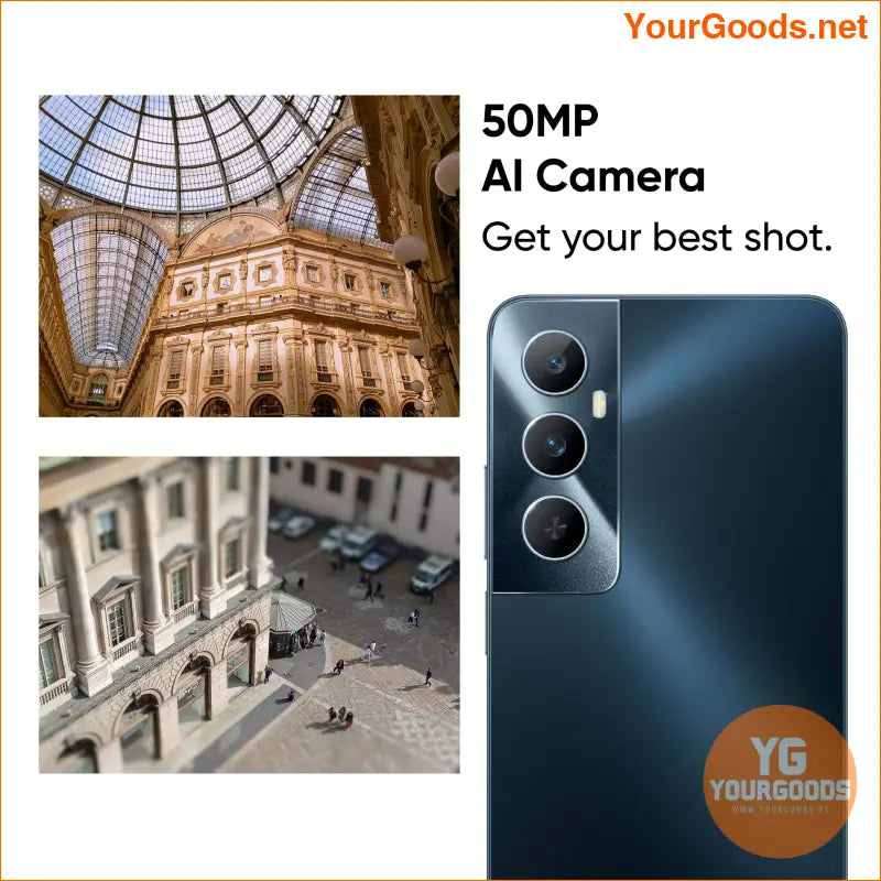 Realme C65 6GB128GB Global Unlocked 4G Smartphone 50MP AI Camera 5000mAh NFC Black - YourGoods Online Shop