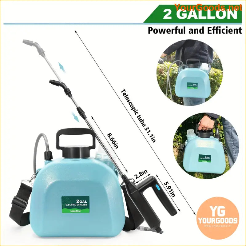 Rechargeable 2 Gallon Backpack Electric Sprayer Adjustable Nozzles - YourGoods Online Shop