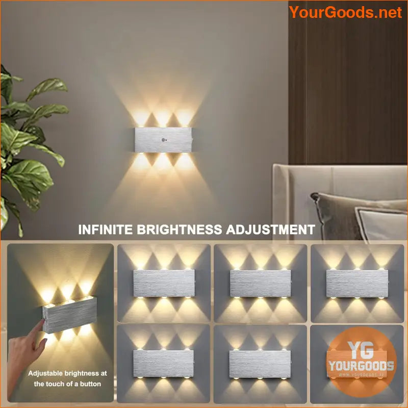 Rechargeable Adjustable Brightness TouchControl LED Wall Sconce - YourGoods Online Shop