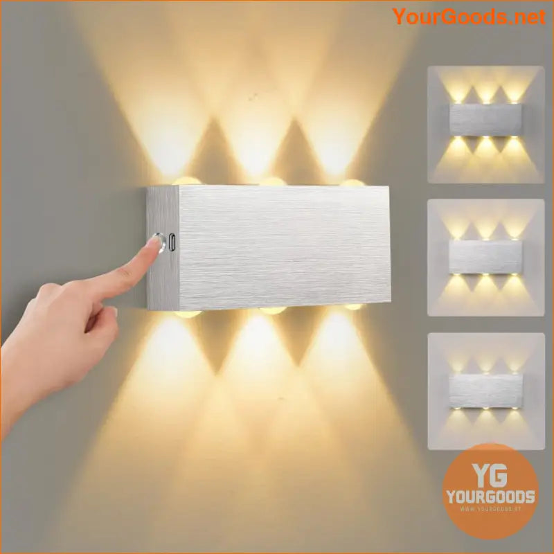 Rechargeable Adjustable Brightness TouchControl LED Wall Sconce - YourGoods Online Shop