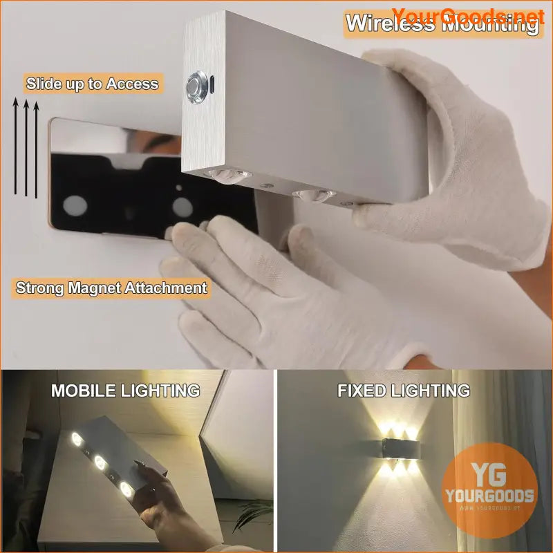 Rechargeable Adjustable Brightness TouchControl LED Wall Sconce - YourGoods Online Shop