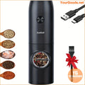 Rechargeable LED Salt and Pepper Grinder with Adjustable Coarseness - YourGoods Online Shop