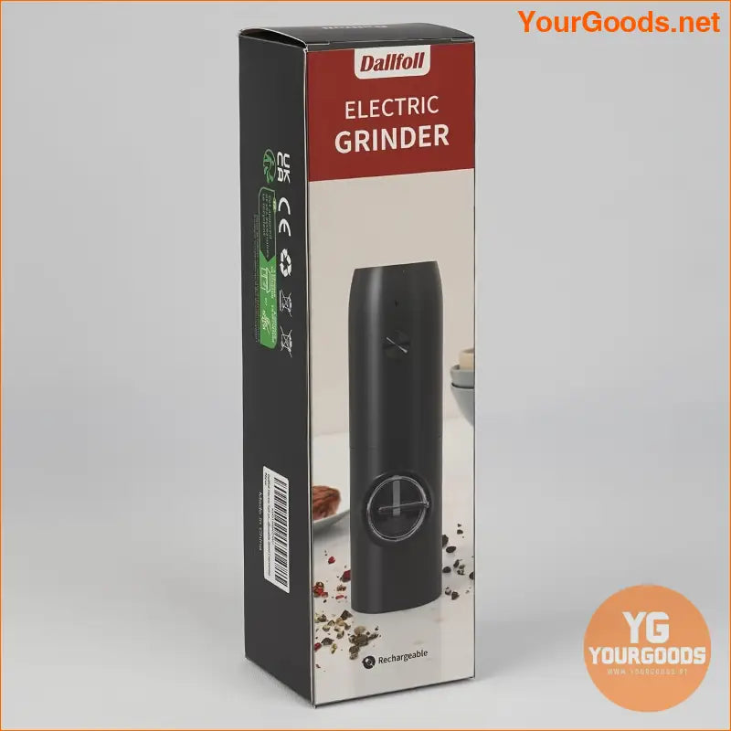 Rechargeable LED Salt and Pepper Grinder with Adjustable Coarseness - YourGoods Online Shop