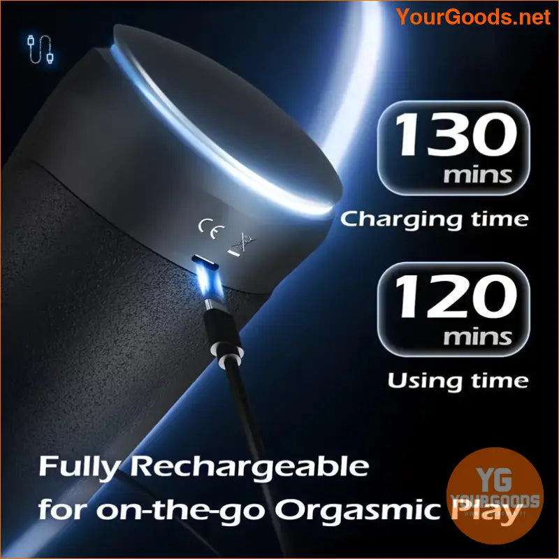 Rechargeable Male Masturbator with Vibration Thrust Heat - YourGoods Online Shop