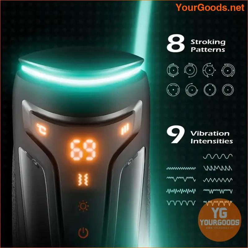 Rechargeable Male Masturbator with Vibration Thrust Heat - YourGoods Online Shop