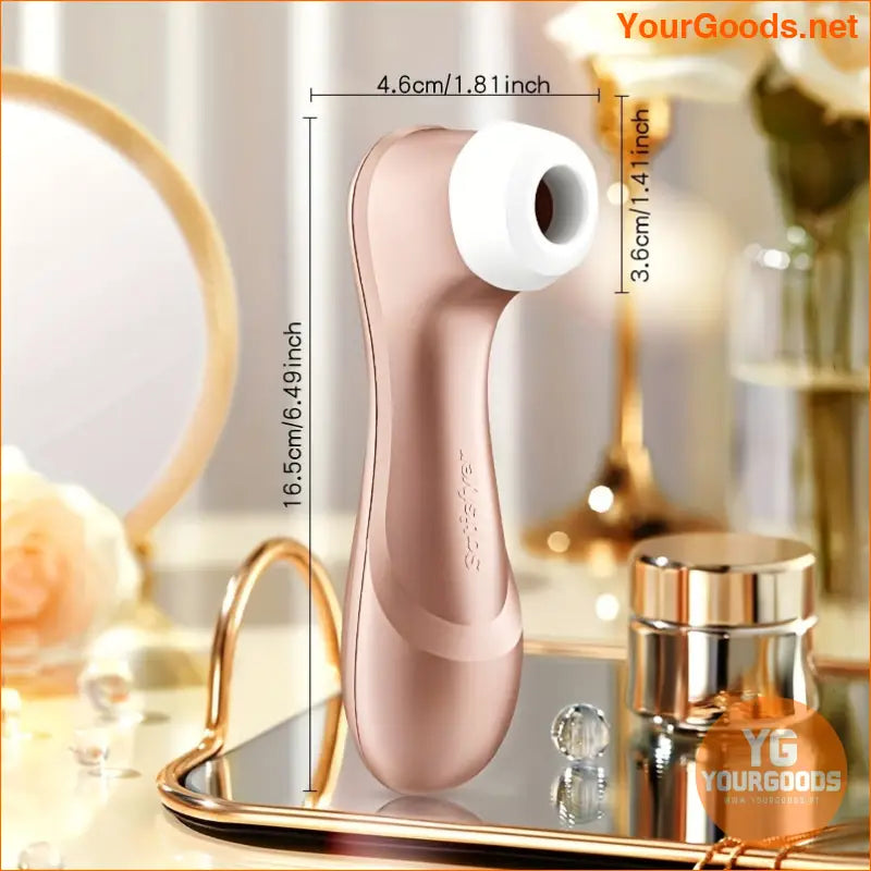 Rechargeable Rose Gold AirPulse Clitoris Stimulator - YourGoods Online Shop