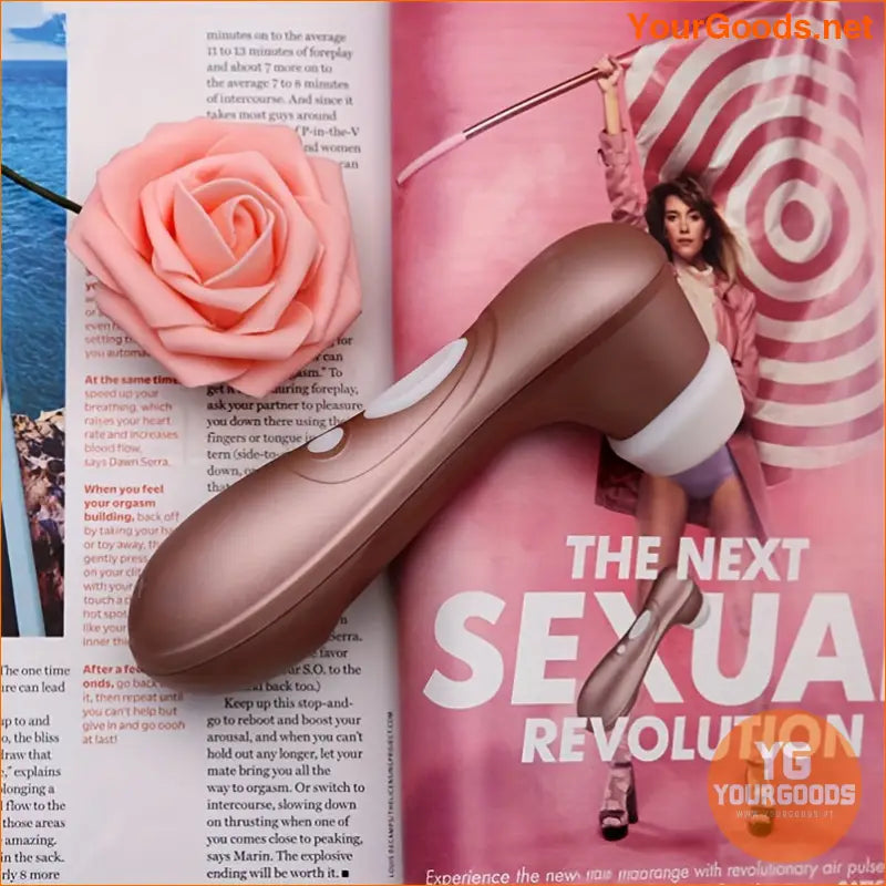 Rechargeable Rose Gold AirPulse Clitoris Stimulator - YourGoods Online Shop