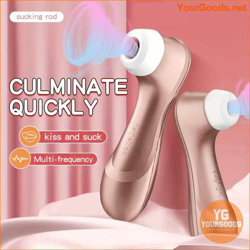 Rechargeable Rose Gold AirPulse Clitoris Stimulator - YourGoods Online Shop