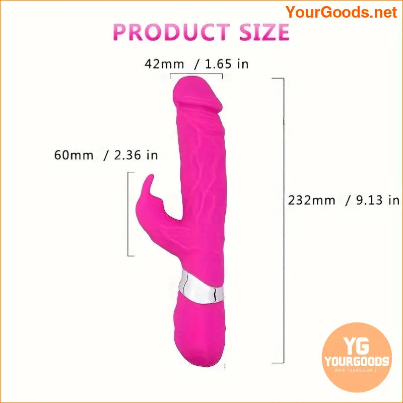 Rechargeable Silky Silicone Double Stimulation Rabbit Vibrator - YourGoods Online Shop