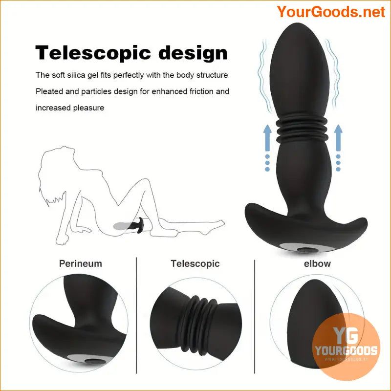 Remote Control Telescopic Wireless Vibrator Prostate Massager - YourGoods Online Shop