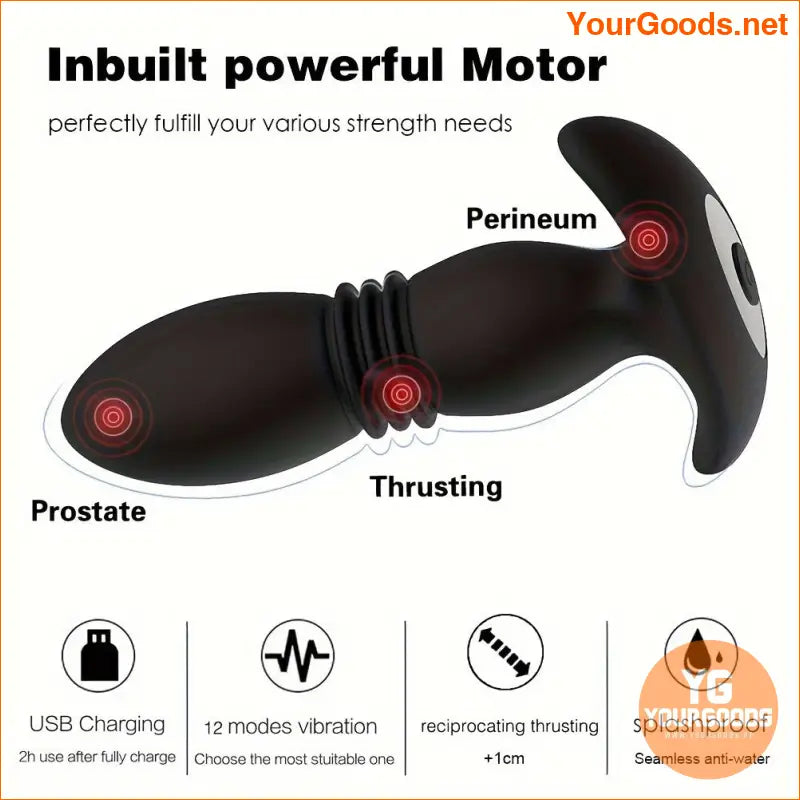 Remote Control Telescopic Wireless Vibrator Prostate Massager - YourGoods Online Shop