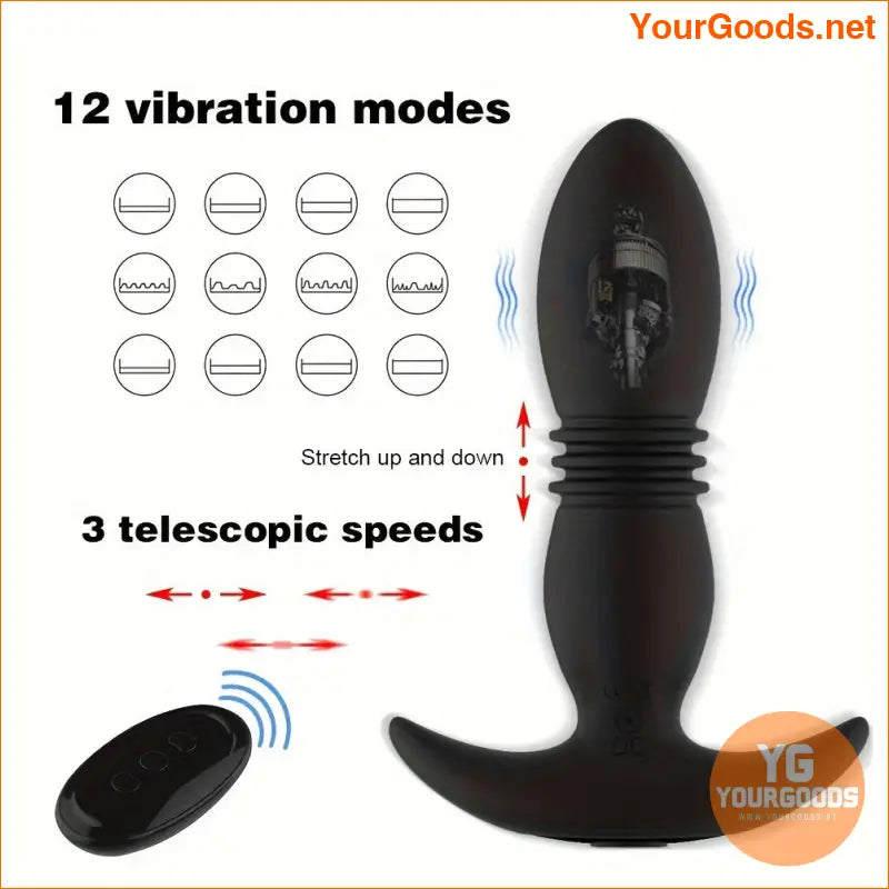 Remote Control Telescopic Wireless Vibrator Prostate Massager - YourGoods Online Shop