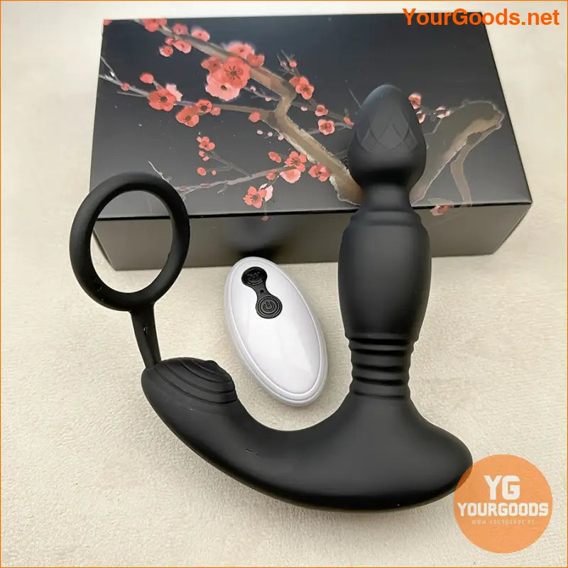 RemoteControl Thrusting Anal Vibrator Ring with 3 Motors - YourGoods Online Shop