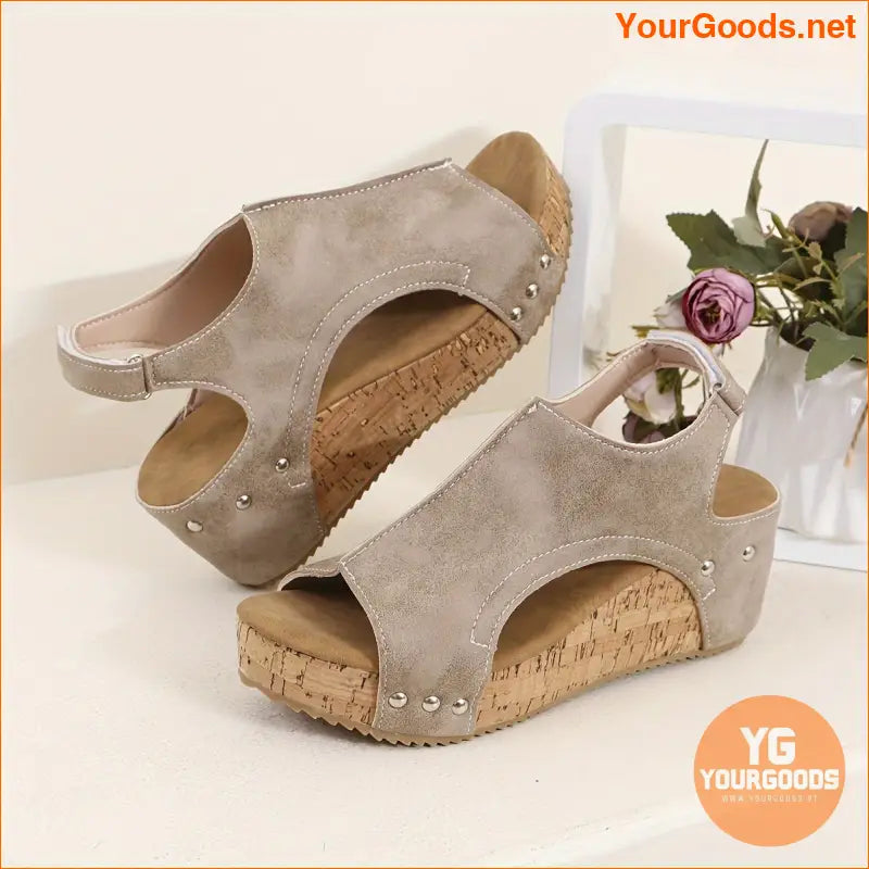 Retro High Heel ClosedToe Sandals for Summer - YourGoods Online Shop