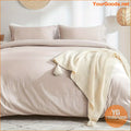 Reversible 3Piece Soft Brushed Microfiber Duvet Set - YourGoods Online Shop