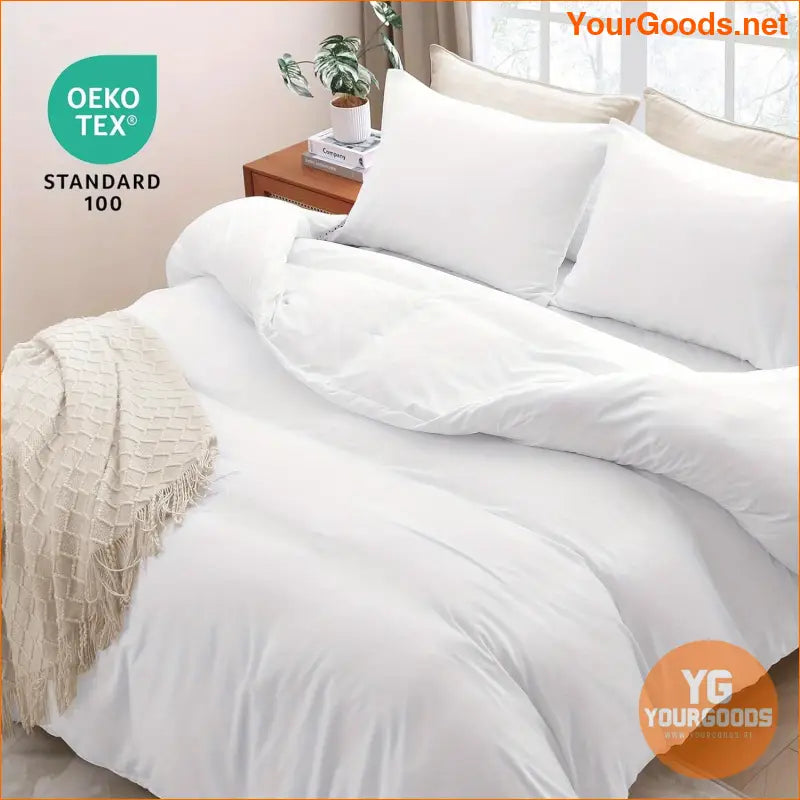 Reversible 3Piece Soft Brushed Microfiber Duvet Set - YourGoods Online Shop