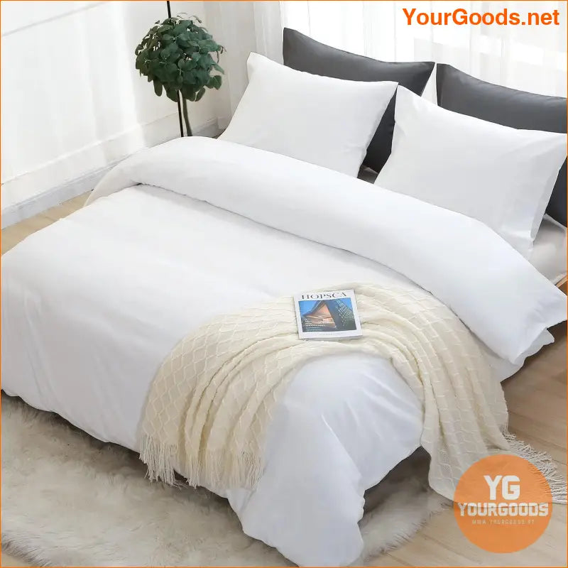 Reversible 3Piece Soft Brushed Microfiber Duvet Set - YourGoods Online Shop