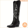 Rhinestone Wide Calf Womens Western Cowboy Boots - YourGoods Online Shop