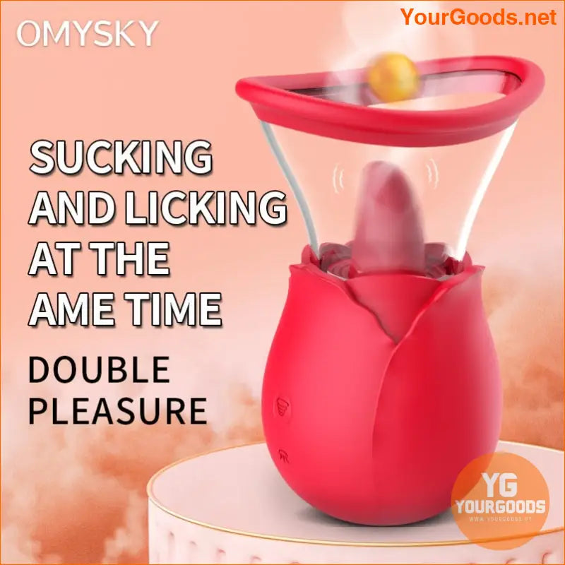 Rose Stimulator Suck Lick Vibrate Pleasure Toy - YourGoods Online Shop