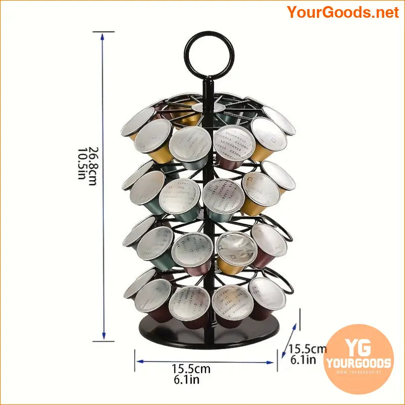 Rotatable Nespresso Coffee Pod Holder 40Capsule Organizer - YourGoods Online Shop