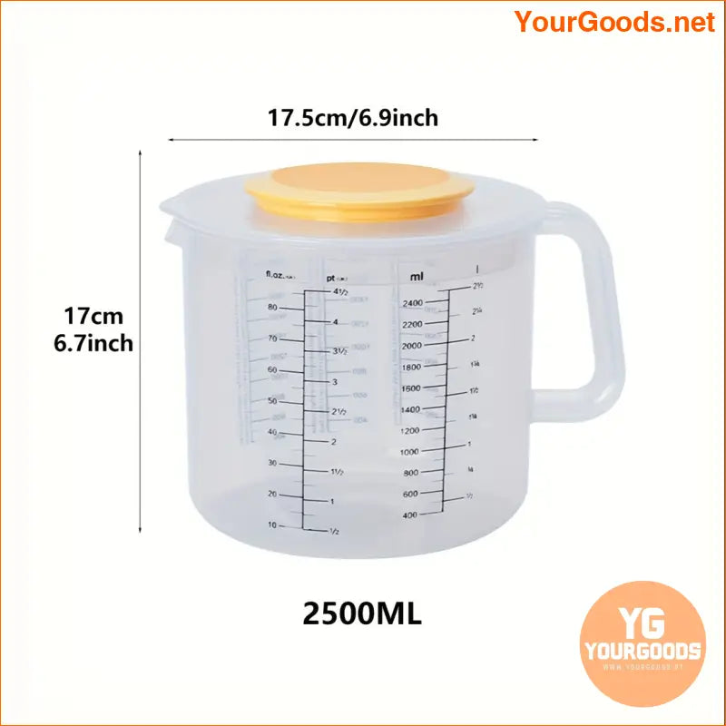 Rust Resistant Durable Mixing Bowl with Lid Measurements - YourGoods Online Shop