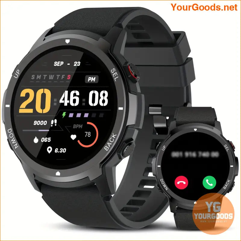 S52 Smart Mens Watch Wireless Calls Sleep Monitor IP68 110 Sports Modes - YourGoods Online Shop